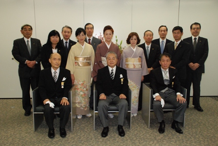 平成23年秋の褒章受章者来会される 日本公認会計士協会